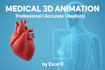 create a 3d medical animation