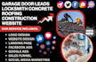 generate garage door leads locksmith concrete roofing construction website