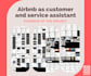 airbnb as customer and service assistant