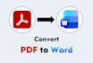 convert, format, type and create PDF in microsoft ms word document