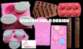 do 3d silicone mold cad design for soap, chocolate, candy, candle plastic mold