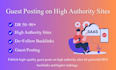publish SEO guest posts on high authority sites