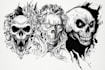 do unique black and white classic tattoo illustrations