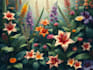 draw digital botanical illustrations