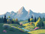create concept art, landscape design