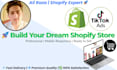 create a professional shopify store for dropshipping or brand