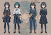 draw a character sheet in anime style