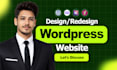 design redesign wordpress website, website development as a full stack developer