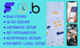 be your flutterflow webapp adalo mobile app mvp bubble io saas website developer