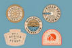 design an original retro badge logo