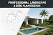 design a professional landscape and architectural site plan