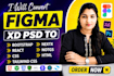 convert figma to html css, psd to html, figma to react and responsive web