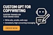 create a custom gpt copywriter for your business
