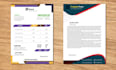 design professional invoice and letterhead