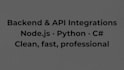 build and integrate apis to backend services