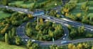 construct 3d flyover bridge,highway design,cgi infrastructure, road intersection