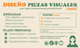 diseñar piezas visuales para eventos, proyectos, redes