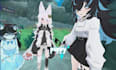 model 3d vrchat avatar, furry vrchat character, anime vroid model