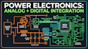 power electronic pcb board schematic with analog and digital circuit integration
