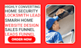generate home security locksmith smart home installation leads build website