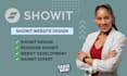 design a professional showit website redesign showit website and duda website