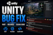 fix bugs or add features to your unity 2d or 3d game development