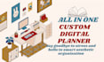 do custom aesthetic notion template student planner notion calendar notion page