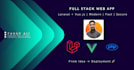 build a full stack web app using laravel and vue js
