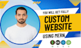 develop a custom full stack web application using mern stack