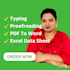do proofreading, typing in english and bengali, PDF to word