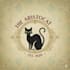 design a charming vintage cat logo with timeless character