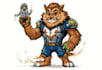 draw custom mascot and cartoon character illustration