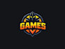 design a premium quality logo titled for games