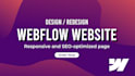develop a webflow website, figma to webflow expert