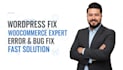 fix wordpress bug, error and woocommerce issues