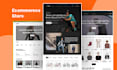 design a modern ecommerce store website UI UX in figma