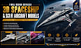 design detailed 3d spaceship and sci fi aircraft models