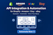 do API integration, shopify automation, etsy, ebay, amazon sp API, ecommerce API