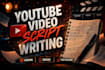 make creative script for your video