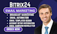 do bitrix24 email automation workflow campaign broadcast marketing integration
