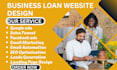 design a professional business loan website that attracts and converts clients