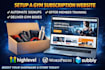 setup gym subscription website gohighlevel wordpress subbly gym subscription box