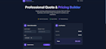 build a professional quote and pricing tool with PDF export for your business