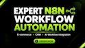 automate your ecommerce, CRM, and ai workflows using n8n
