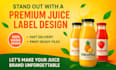 design custom beverage labels for sports drinks, water juice energy drinks