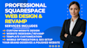 build a squarespace website, design or redesign squarespace landing page