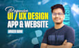 do mobile app design website ui ux design figma website design, website mockup