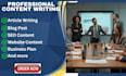 be your business and website content writer