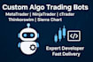develop optimize profitable algorithmic trading bots for mql ninjatrader ctrader