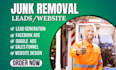 junk removal leads junk removal website dumper leads hauling leads landing page